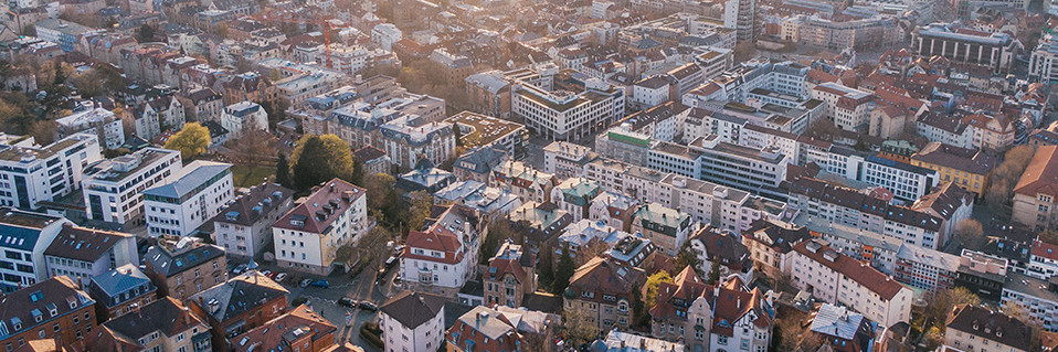 Vogelperspektive Deutsche Stadt